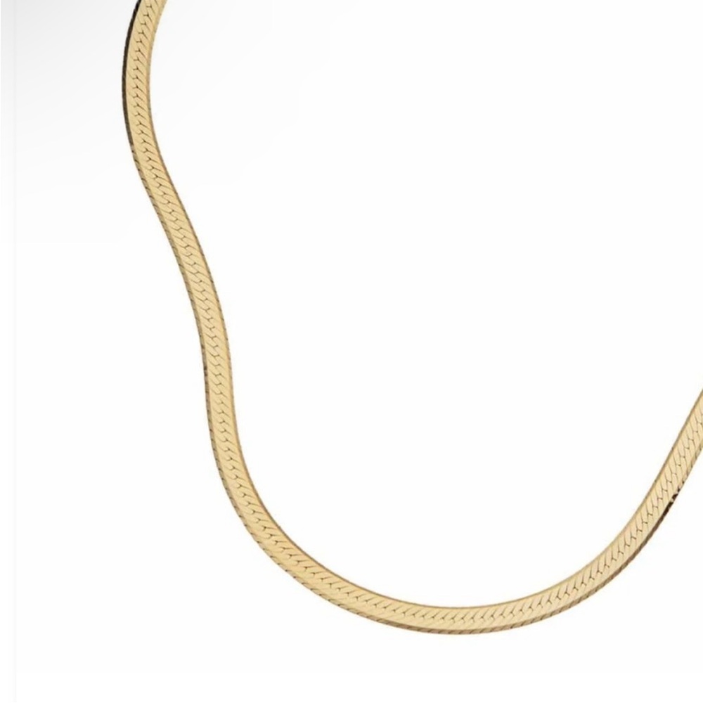 Jennifer Zuener Flat Karli Necklace Gold Plated Silver Designer Revolve Boho New - Picture 4 of 4